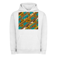 Pigment Lunar Rock leopard cowhide  leather sunflowers Urban Hoodie - Artiststas