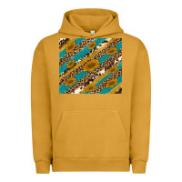 Pigment Peanut Butter leopard cowhide  leather sunflowers Urban Hoodie - Artiststas