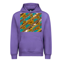 Tulip leopard cowhide  leather sunflowers Urban Hoodie - Artiststas