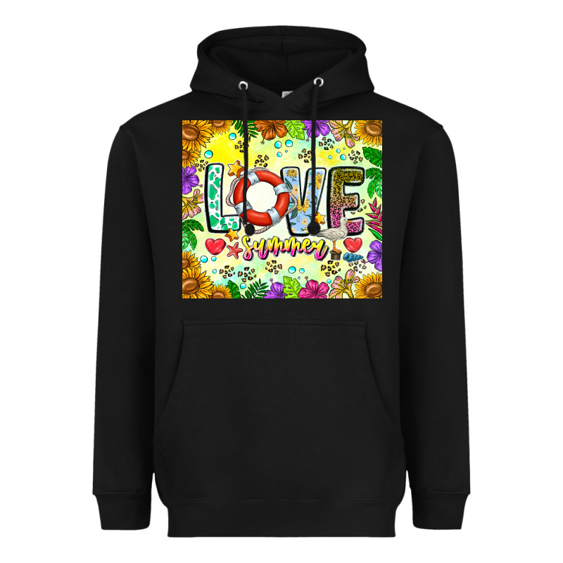 Love Summer Heavyweight Hoodie by CowhideDigitalArt | Teevron