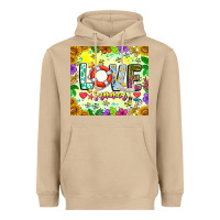 Mushroom Love Summer Heavyweight Hoodie - CowhideDigitalArt