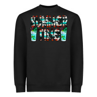Black Summer Time Cowhide Serape Heavyweight Sweatshirt - CowCowDesign