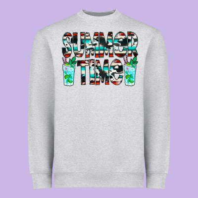 Summer Time Cowhide Serape Heavyweight Sweatshirt Designed By Cowcowdesign