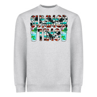 Heather Grey Summer Time Cowhide Serape Heavyweight Sweatshirt - CowCowDesign