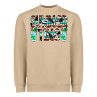 Mushroom Summer Time Cowhide Serape Heavyweight Sweatshirt - CowCowDesign