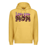 Antique Gold love you mom Premium Hoodie - FaDigitalArtStudio
