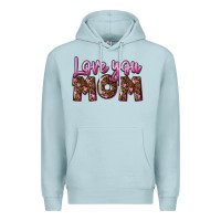 Blue Mist love you mom Premium Hoodie - FaDigitalArtStudio