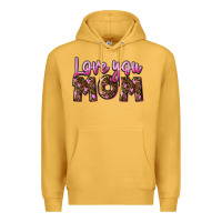 Mustard love you mom Premium Hoodie - FaDigitalArtStudio