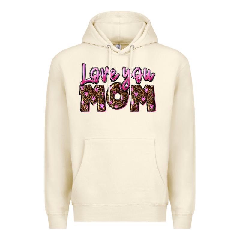 Love You Mom Premium Hoodie by FaDigitalArtStudio | Teevron