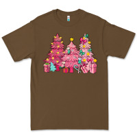 Cacao Pink Christmas trees Premium Tee - NancyCooperArtShop