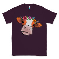 Plum Cow With Flowers Classic Tee - Bettercallsaul