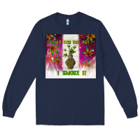 Navy i don't stir the pot i smoke it Long Sleeve Tee - TumblerDesignByShophia