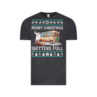 Vintage Black merry christmas shitters full Vintage Tee - tuanDangUi
