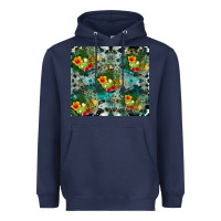 Navy summer fruits Heavyweight Hoodie - CowhideDigitalArt