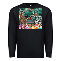 Black easter Premium Sweatshirt - CowhideDigitalArt