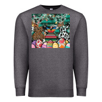 Charcoal Heather easter Premium Sweatshirt - CowhideDigitalArt
