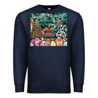 Navy easter Premium Sweatshirt - CowhideDigitalArt