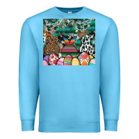 Ocean Blue easter Premium Sweatshirt - CowhideDigitalArt