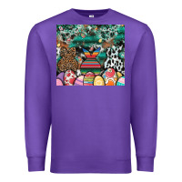 Purple easter Premium Sweatshirt - CowhideDigitalArt