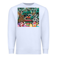White easter Premium Sweatshirt - CowhideDigitalArt
