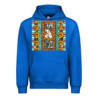 Cobalt goat family mom sunflowers serape leopard cowhide tumbler Urban Hoodie - Artiststas