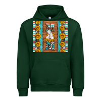 Forest Green goat family mom sunflowers serape leopard cowhide tumbler Urban Hoodie - Artiststas