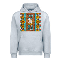 Heather Grey goat family mom sunflowers serape leopard cowhide tumbler Urban Hoodie - Artiststas