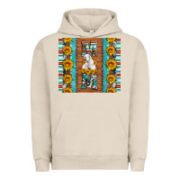 Pigment French Oak goat family mom sunflowers serape leopard cowhide tumbler Urban Hoodie - Artiststas
