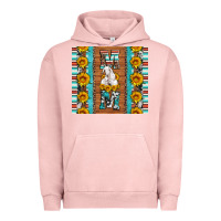 Pigment Salmon goat family mom sunflowers serape leopard cowhide tumbler Urban Hoodie - Artiststas