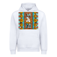 White goat family mom sunflowers serape leopard cowhide tumbler Urban Hoodie - Artiststas