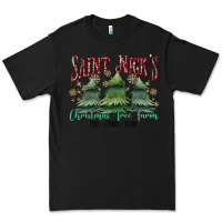 Black Saint Nick's Christmas Tree Farm Premium Tee - MaliasSmallBusiness
