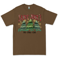 Cacao Saint Nick's Christmas Tree Farm Premium Tee - MaliasSmallBusiness