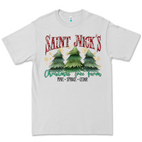 Dove Grey Saint Nick's Christmas Tree Farm Premium Tee - MaliasSmallBusiness