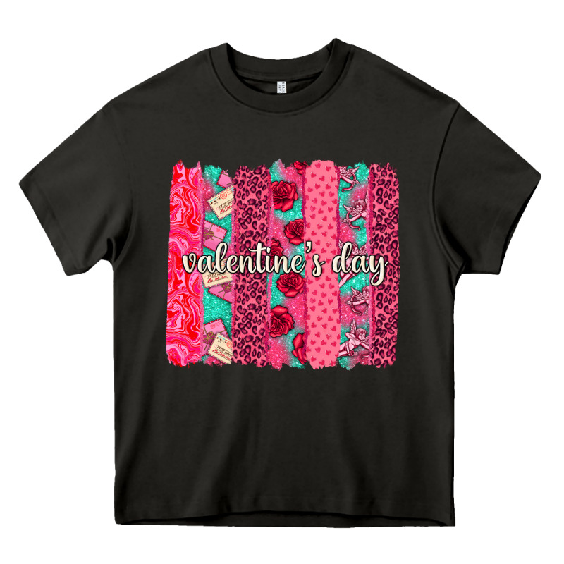 Valentines Day Brushstroke Background Brushstroke Heavy Core Tee by NancyCooperArtShop | Teevron