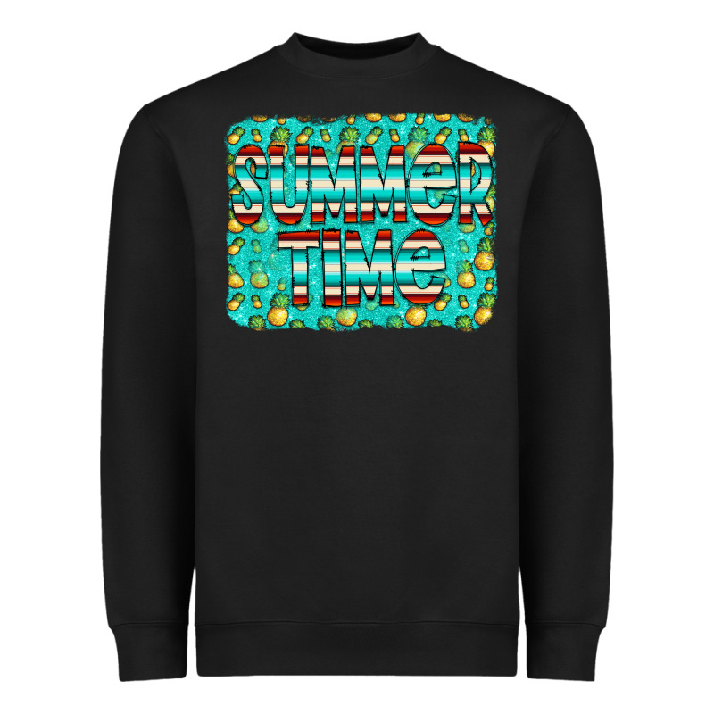 Summer Time Glitter Pineable Heavyweight Sweatshirt by CowCowDesign | Teevron