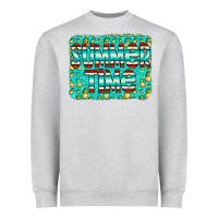 Heather Grey summer time glitter pineable Heavyweight Sweatshirt - CowCowDesign