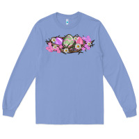 Colony Blue Easter eggs and crown of thorns Easter Day Long Sleeve Tee - HowdyJamesFarm