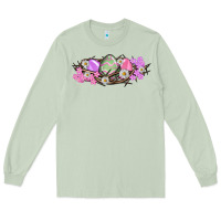 Matcha Easter eggs and crown of thorns Easter Day Long Sleeve Tee - HowdyJamesFarm