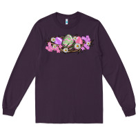 Plum Easter eggs and crown of thorns Easter Day Long Sleeve Tee - HowdyJamesFarm