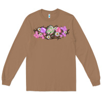 Toasted Coconut Easter eggs and crown of thorns Easter Day Long Sleeve Tee - HowdyJamesFarm