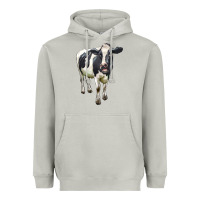 Moon Dust Holstein Bull Heavyweight Hoodie - LillyAllenDesigns