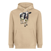 Mushroom Holstein Bull Heavyweight Hoodie - LillyAllenDesigns