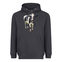 Smoke Holstein Bull Heavyweight Hoodie - LillyAllenDesigns