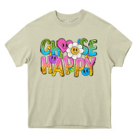 Mossy choose happy with smile Heavy Core Tee - NancyCooperArtShop