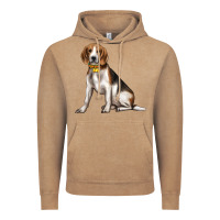 Vintage Coffee beagle with overflow Vintage Hoodie - texasbilliewilder
