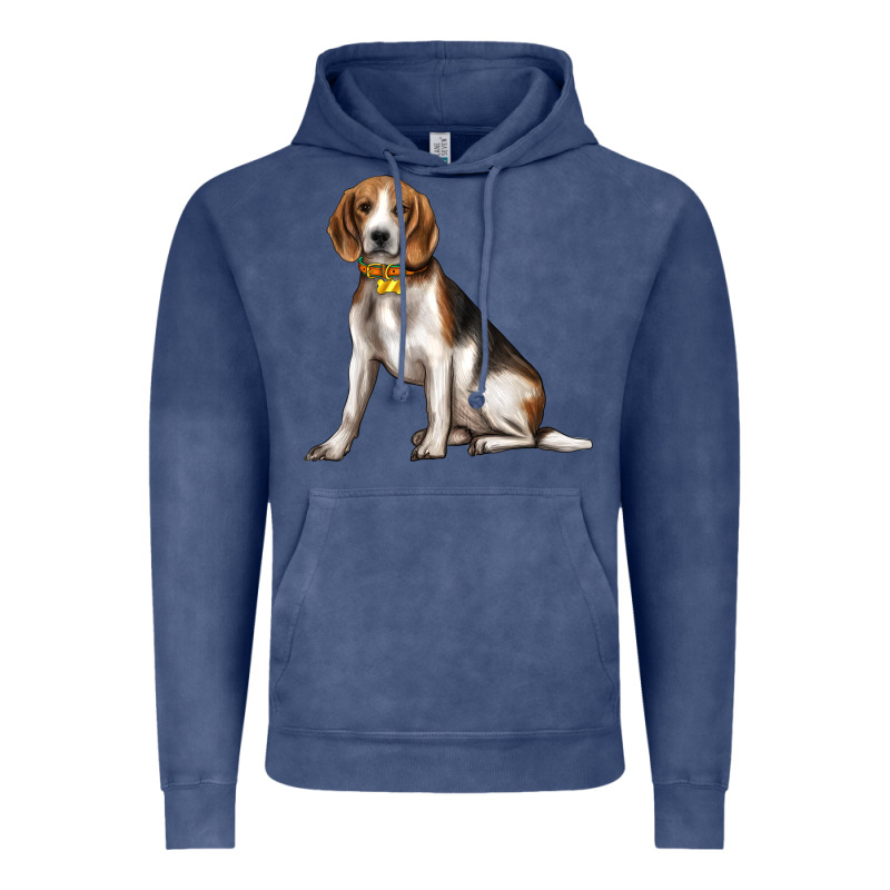 Beagle With Overflow Vintage Hoodie by texasbilliewilder | Teevron