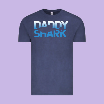 Daddy Shark Vintage Tee Designed By Bettercallsaul