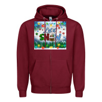 Burgundy let it snow tumbler Zipper Hoodie - BundleAndBundleShop
