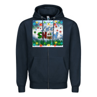 Navy let it snow tumbler Zipper Hoodie - BundleAndBundleShop
