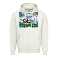 Oatmeal Heather let it snow tumbler Zipper Hoodie - BundleAndBundleShop